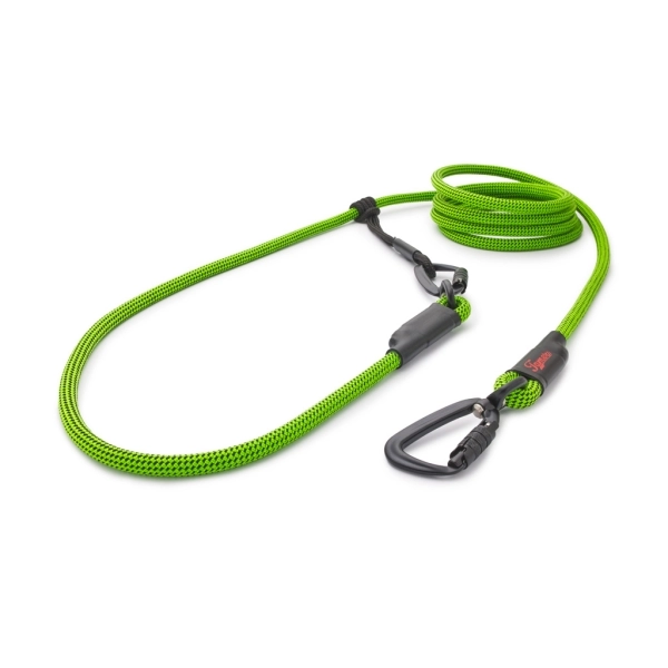 EASYLONG Hundeleine TWIST - M - 3,5m - grün mit schwarzen Punkten